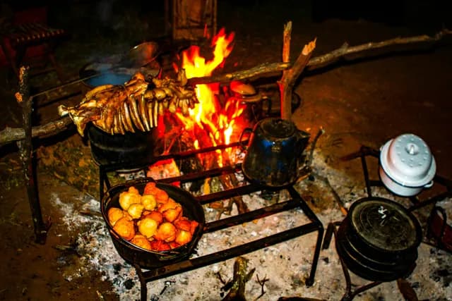 Traditional Bushveld Spit Braai & Campfire Embers