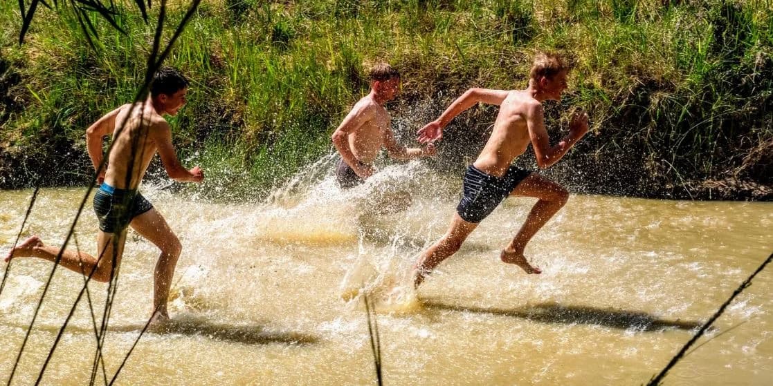 Authentic river exploration in the wilderness