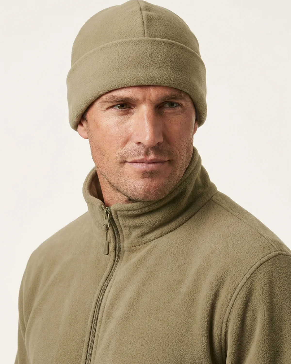 Unisex Polar Fleece Beanie Fold Up Band