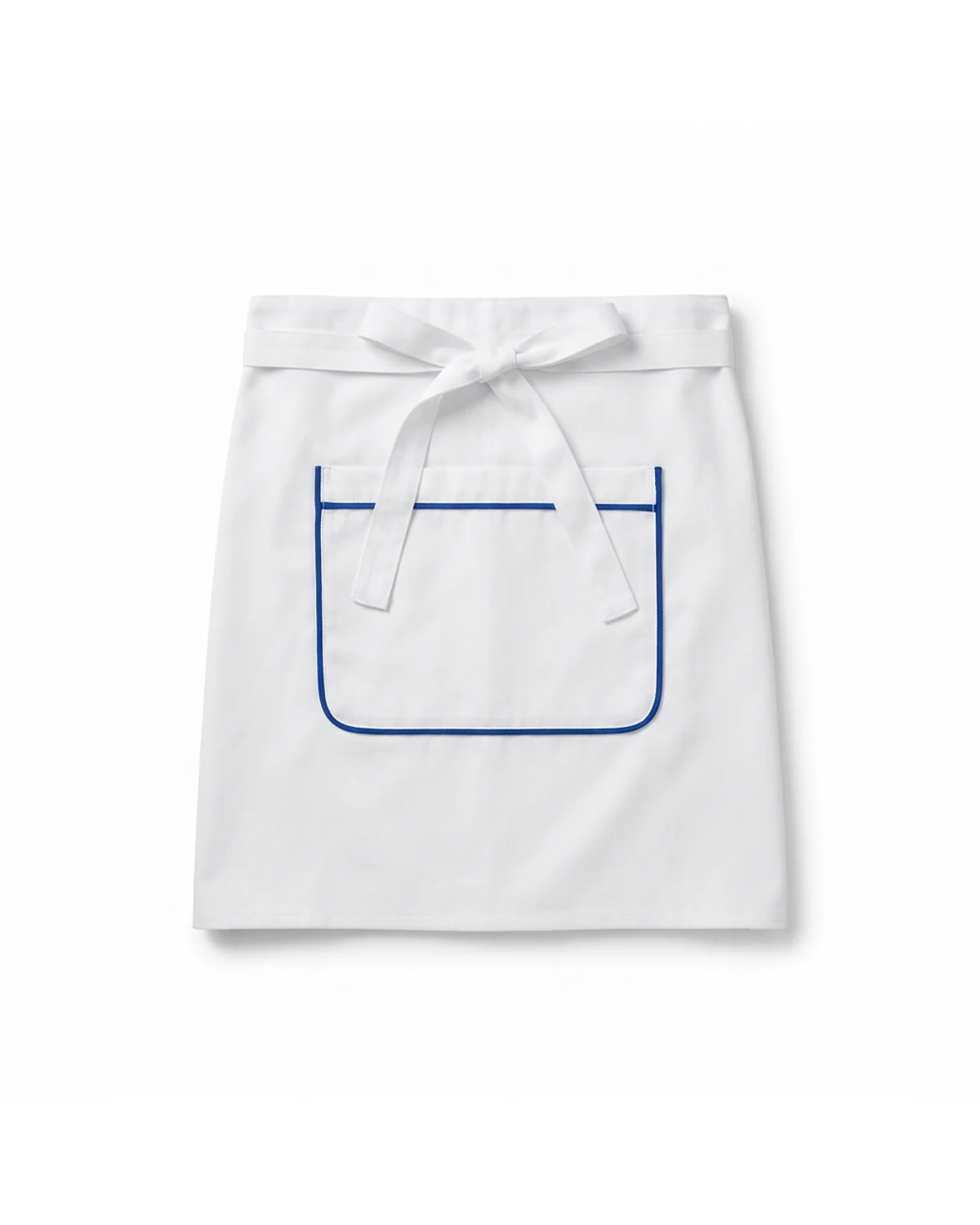 Bistro Contrast Half Apron with Double Pockets