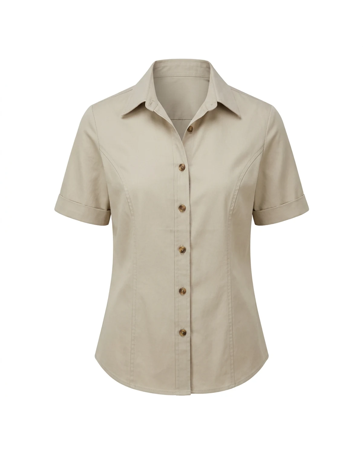 Ladies Classic Shaped Bush Shirt - Short Sleeve