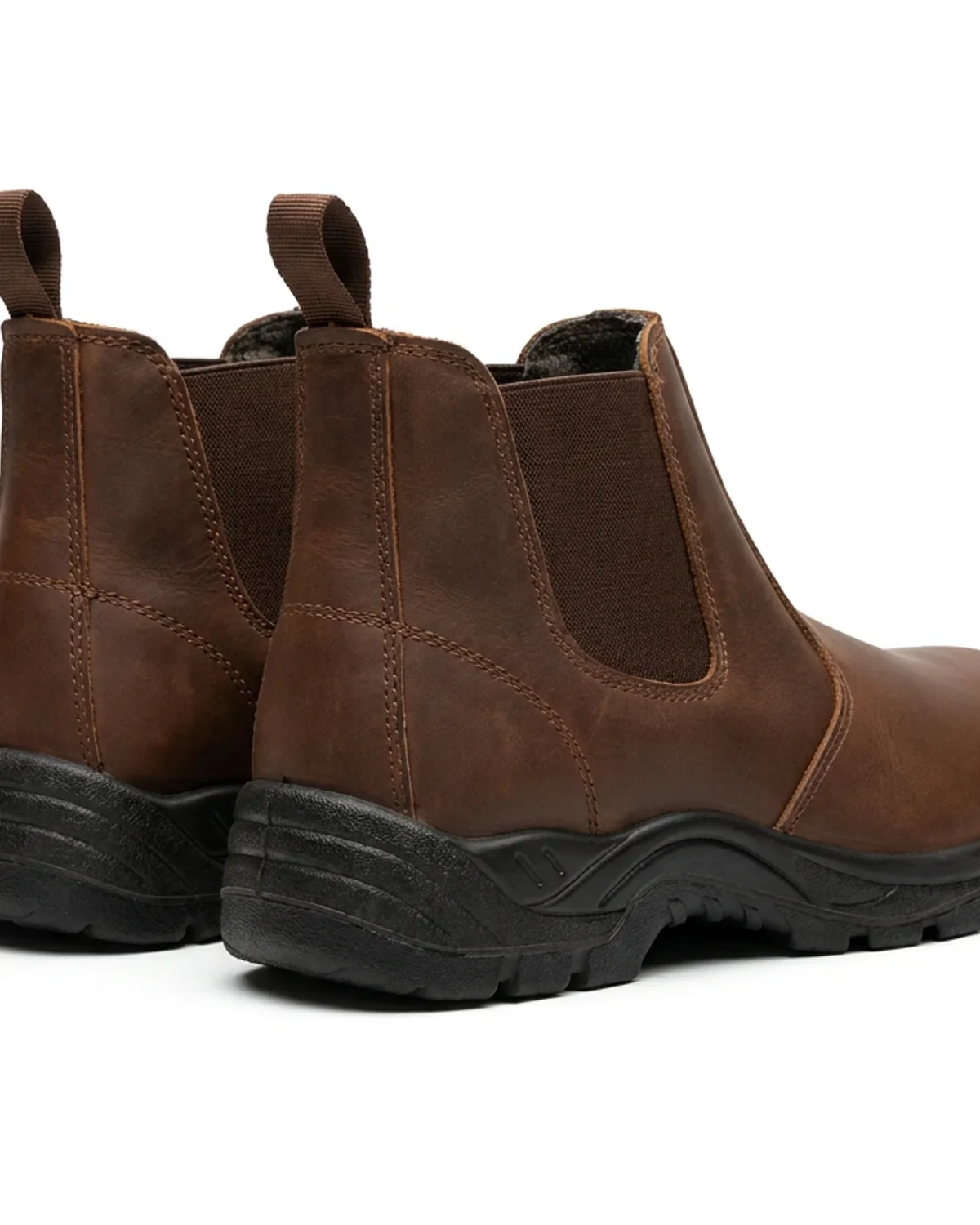 Brown Leather Chelsea Work Boot - Steel Toe Cap (SABS Approved)