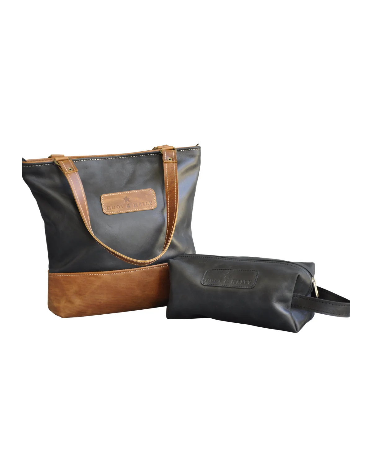 Combo Deal - Megan two tone  , Toiletry bag  - (Black)