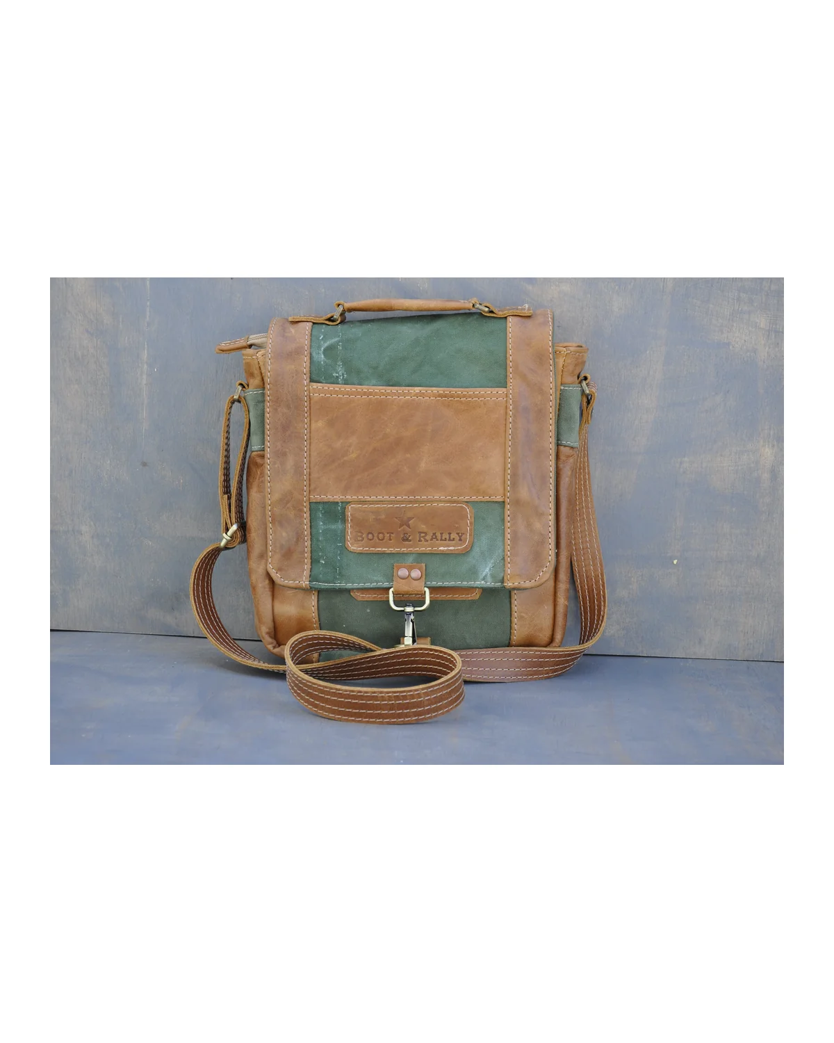 De La Rey satchel (Reclaimed Canvas & Leather)