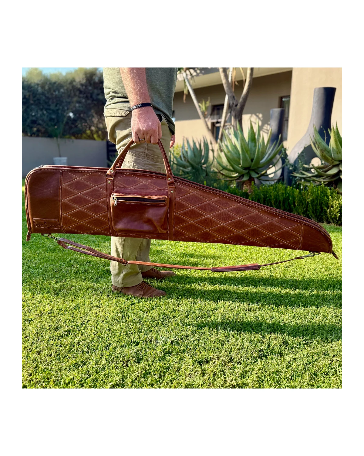 Hunting Rifle Bag Full Leather